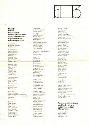 List of artists pariticpating at Document 6