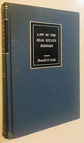 Seller image for Law of the Real Estate Business for sale by Once Upon A Time