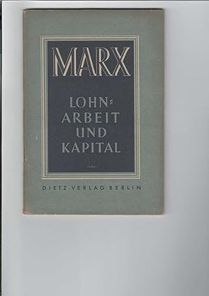 Bild des Verkufers fr Lohnarbeit und Kapital. Einleitung von Friedrich Engels. zum Verkauf von Antiquariat Frank Dahms