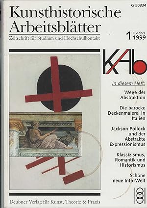 Kunsthistorische Arbeitsblätter. Oktober 1999. Zeitschrift für Studium und Hochschulkontrakt.