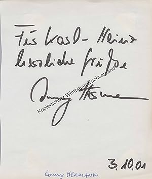 Original Autogramm Conny Hermann /// Autograph signiert signed signee