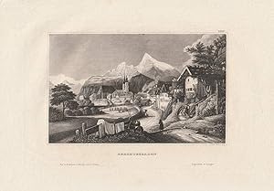 Image du vendeur pour Berchtesgaden. Stahlstich-Ansicht von Marx. mis en vente par Antiquariat Dennis R. Plummer