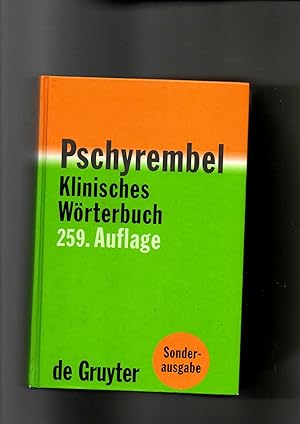 Bild des Verkufers fr Pschyrembel - Klinisches Wrterbuch 259. Auflage zum Verkauf von sonntago DE