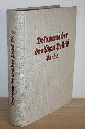 Imagen del vendedor de Dokumente der deutschen Politik - Band 5: Von der Gromacht zur Weltmacht 1937. a la venta por Antiquariat Gallenberger