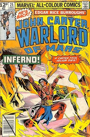 Bild des Verkufers fr John Carter: Warlord of Mars #25 (1979) VG+ zum Verkauf von WeBuyBooks