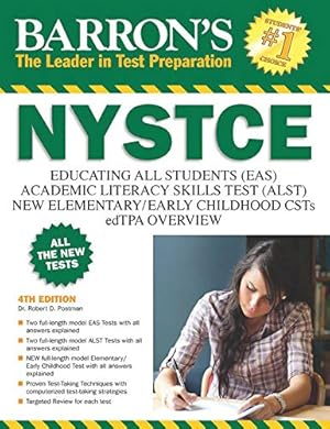 Seller image for NYSTCE: EAS / ALST / CSTs / edTPA (Barron's Test Prep NY) for sale by Pieuler Store