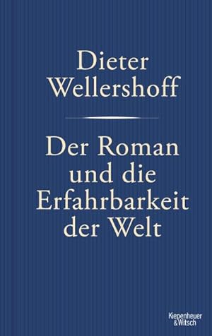 Bild des Verkufers fr Der Roman und die Erfahrbarkeit der Welt zum Verkauf von AHA-BUCH GmbH