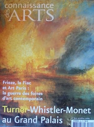 Imagen del vendedor de Connaissance des arts n 620 Turner, Whistler, Monet au Grand Palais a la venta por Librairie L'Amour du Livre