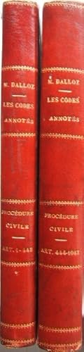 Code de procédure civile annoté et expliqué d'après la jurisprudence et la doctrine.Art 1 - 1042 ...