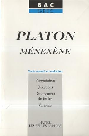 Platon, Menine (texte grec et traduction)