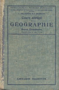 Cours abrégé de géographie Brevet Élémentaire