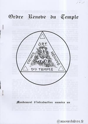 Ordre Rénové du Temple Mandement d'introduction n° 1 à 8