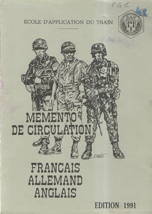 Imagen del vendedor de Memento de circulation Franais Allemand Anglais a la venta por Librairie L'Amour du Livre