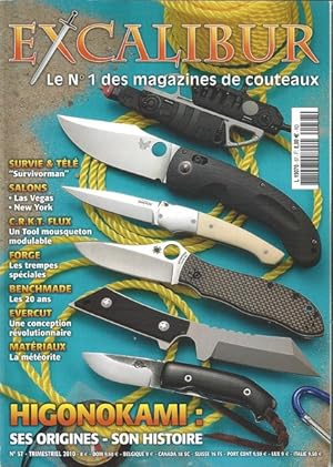 Higonokami N° 57. Excalibur le n°1 des magazines de couteaux,