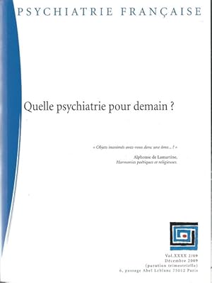 Image du vendeur pour Psychiatrie Franaise Quelle psychiatrie pour demain? Vol XXXX mis en vente par Librairie L'Amour du Livre