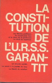 La Constitution de l'U.R.S.S. garantit