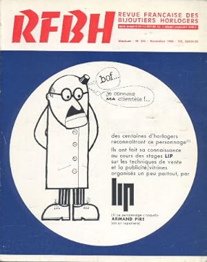 RFBH Revue Française des bijoutiers horlogers revue mensuelle n° 335