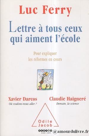 Lettre à tous ceux qui aiment l'école