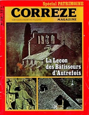 Image du vendeur pour Correze magazine n 218 anne 1980 La leon des btisseurs d'autrefois mis en vente par Librairie L'Amour du Livre