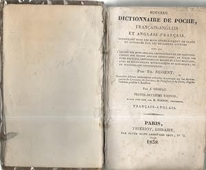 Nouveau dictionnaire de Livre de Poche français-anglais et anglais-français contenant tous les mo...