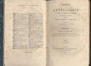 Annales de gynécologie (maladies des femmes, accouchements) Juillet à Décembre 1879 Tome XII