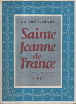 Sainte Jeanne de France Duchesse de Berry