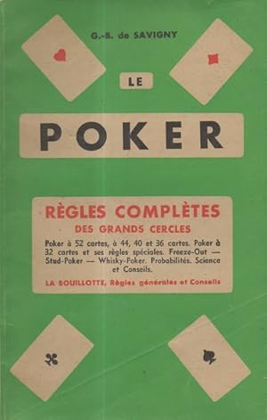 Seller image for Le Poker rgles compltes des grands cercle. La Bouillotte for sale by Librairie L'Amour du Livre