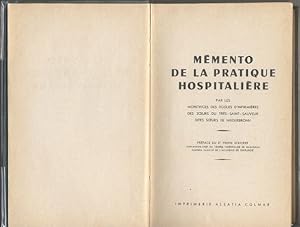 Mémento de la pratique hospitalière par les monitrices des écoles d'infirmières des soeurs du trè...