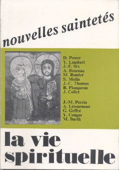 LA VIE SPIRITUELLE Nouvelles saintetés