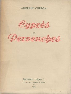 Imagen del vendedor de Cyprs et Pervenches a la venta por Librairie L'Amour du Livre