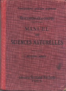 Imagen del vendedor de Manuel de Sciences naturelles Deuxime anne a la venta por Librairie L'Amour du Livre