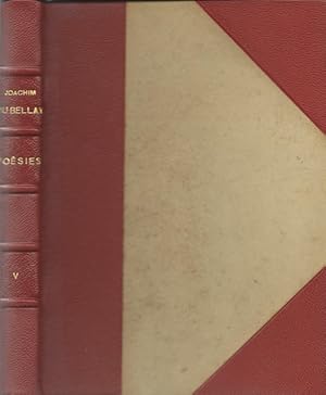POESIES Cinquième tome.Texte établi et annoté par Marcel Hervier, chargé de cours à la Sorbonne.