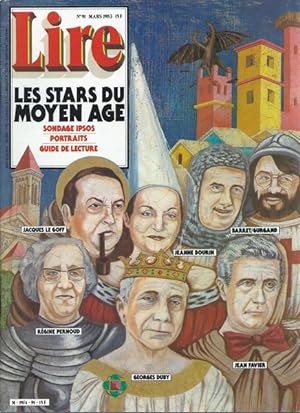 Le magazine des livres Lire n°91 Les stars du Moyen Age