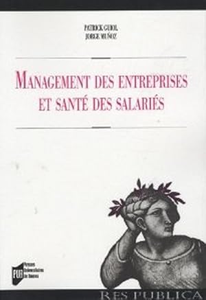 Bild des Verkufers fr Management des entreprises et sant des salaris zum Verkauf von Librairie L'Amour du Livre