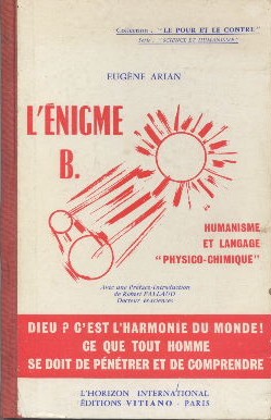 Seller image for L'Enigme B. Humanisme et Langage "Physico-Chimique". for sale by Librairie L'Amour du Livre