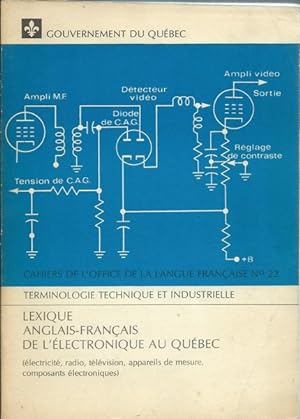 Lexique Anglais Français de l'Electronique au Québec