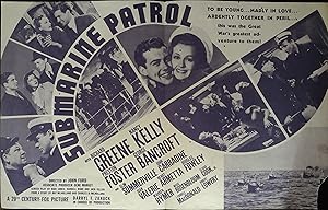 Imagen del vendedor de Submarine Patrol Herald 1939 Richard Greene, Nancy Kelly, Scarce! a la venta por AcornBooksNH