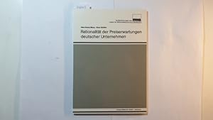 Bild des Verkufers fr Rationalitt der Preiserwartungen deutscher Unternehmen zum Verkauf von Gebrauchtbcherlogistik  H.J. Lauterbach