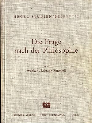 Bild des Verkufers fr Die Frage nach der Philosophie Interpretationen zu Hegels "Differenzschrift" zum Verkauf von avelibro OHG