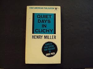 Seller image for Quiet Days In Clichy pb Henry Miller 2nd Grove Press Print 1968 for sale by Joseph M Zunno