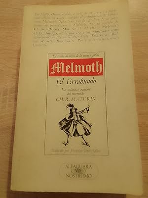 Seller image for Melmoth el errabundo for sale by Librera Eleutheria