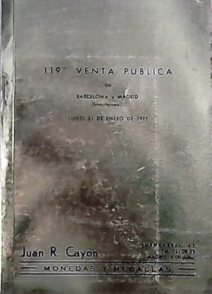 Imagen del vendedor de N 119. Venta publica. Monedas y medallas. Barcelona - Madrid ( Simultnea ). Lunes 31 de enero de 1977 a la venta por Librera La Candela