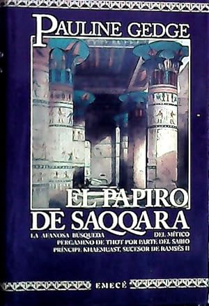Bild des Verkufers fr El papiro de Saqqara zum Verkauf von Librera La Candela