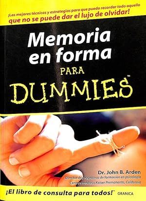 Seller image for MEMORIA EN FORMA PARA DUMMIES. for sale by Librera Smile Books