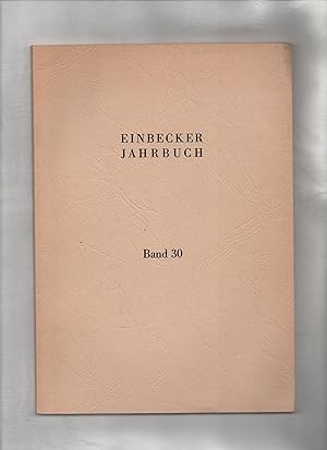 Einbecker Jahrbuch. Band 30. Für den Einbecker Geschichtsverein herausgegeben von Dr. Erich Plümer