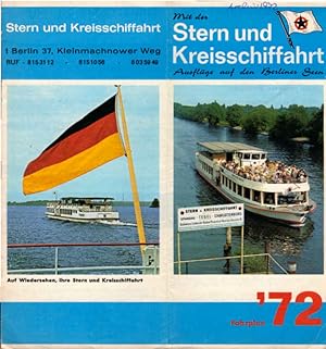 Stern und Kreisschiffahrt. Fahrplan 1972.