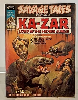 Seller image for Savage Tales Featuring Ka-Zar: Lord of the Hidden Jungle November 1974; Vol. 1, No. 7 for sale by S. Howlett-West Books (Member ABAA)