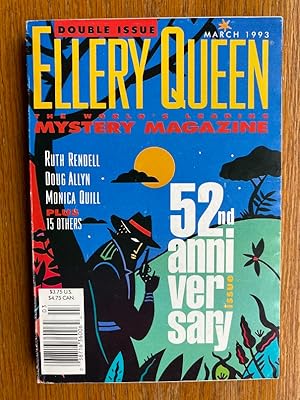 Imagen del vendedor de Ellery Queen Mystery Magazine March 1993 a la venta por Scene of the Crime, ABAC, IOBA