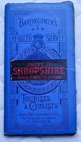 Bartholomew's new reduced survey coloured for tourists & cyclists : Sheet 17 Scale 2 miles to an ...