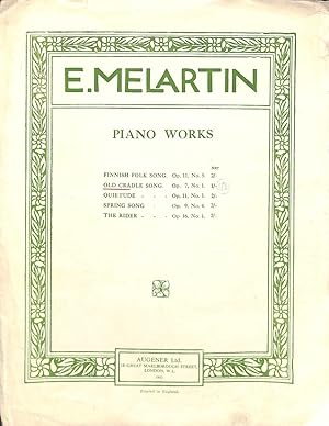 Bild des Verkufers fr Old Cradle Song (Piano Works) zum Verkauf von WeBuyBooks